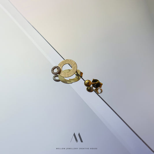 14k Solid gold earrings E3/Au11